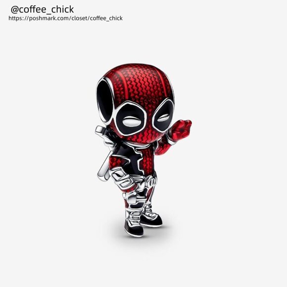 Pandora Marvel Deadpool Charm|Pendant - Picture 1 of 2